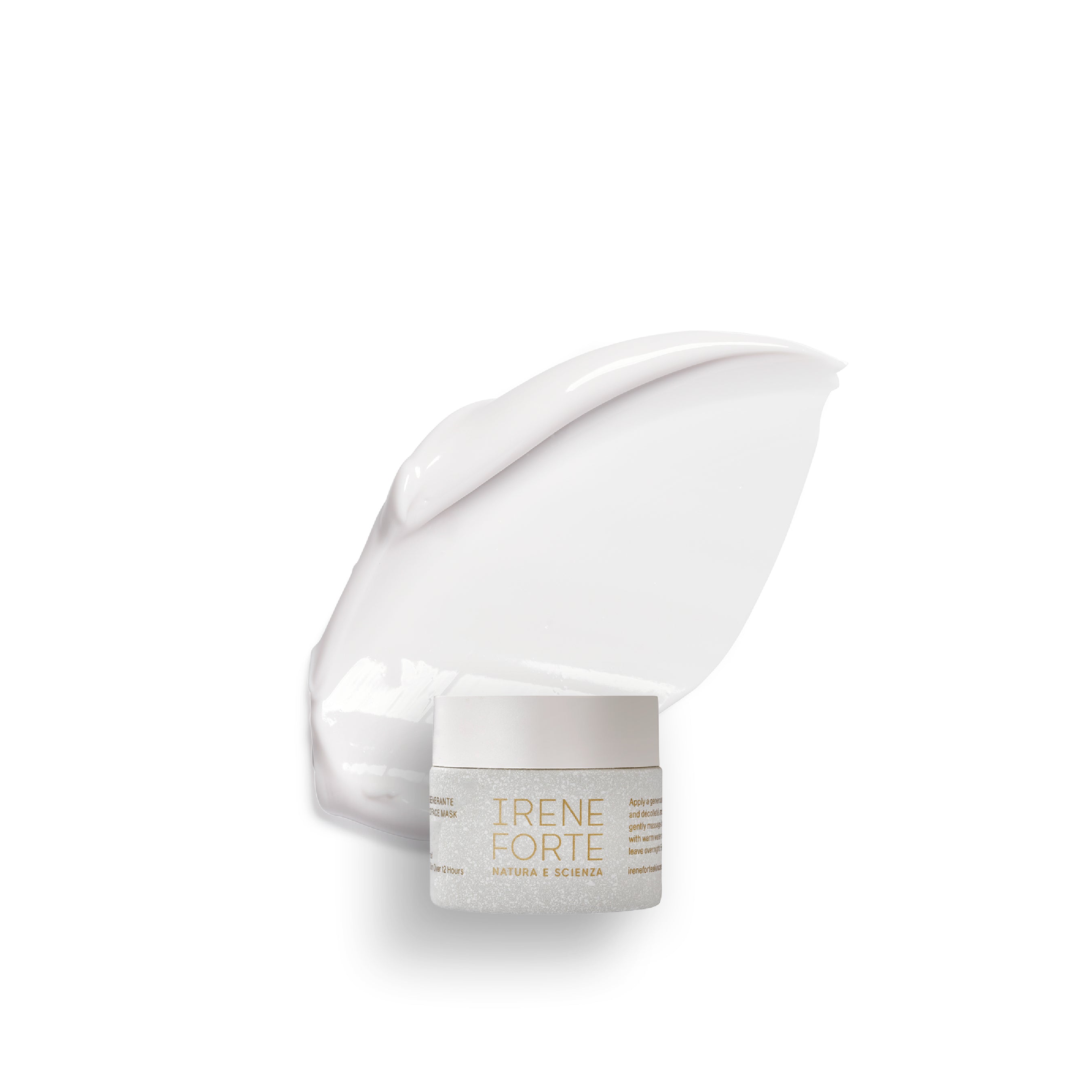 White skincare product with &