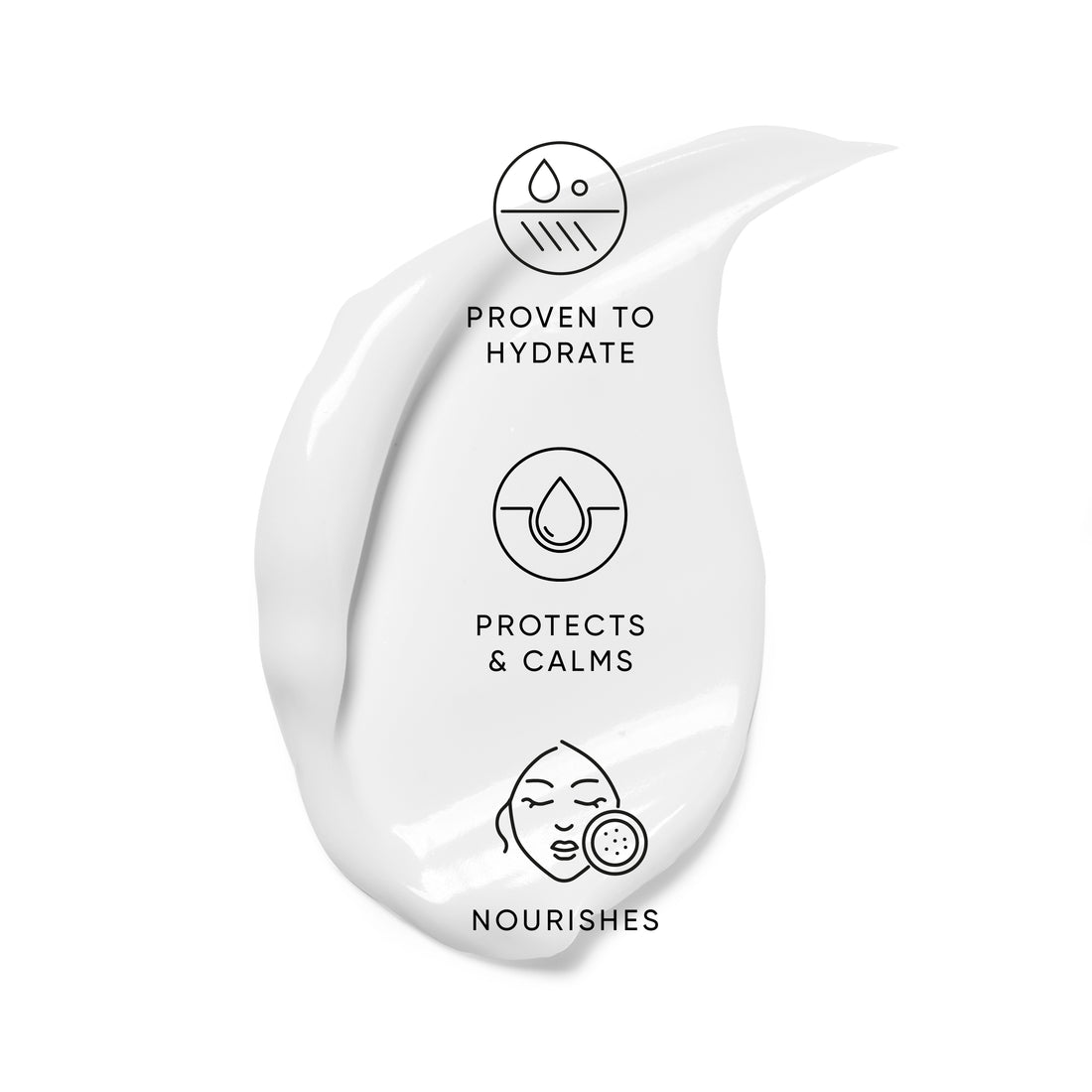 Irene Forte aloe face cream refill box with eco-friendly packaging labels on a white background