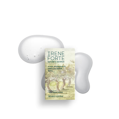 Hibiscus Serum refill packaging box on a white background