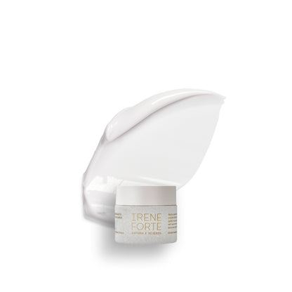 White skincare product with &