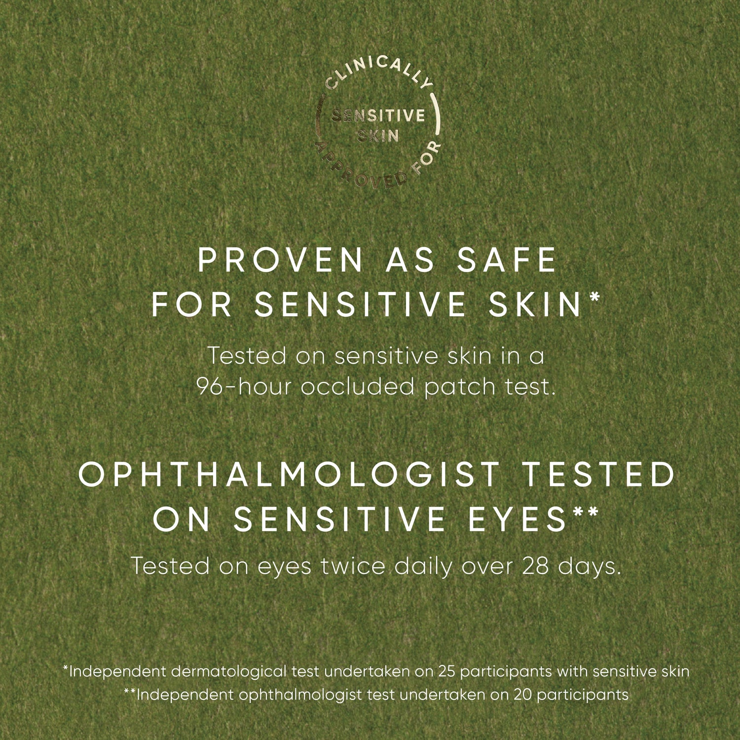 Irene Forte Skincare Almond Cleansing Milk is proven as safe for sensitive skin and ophthalmologist tested on sensitive eyes 